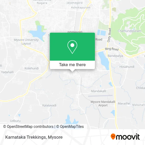 Karnataka Trekkings map
