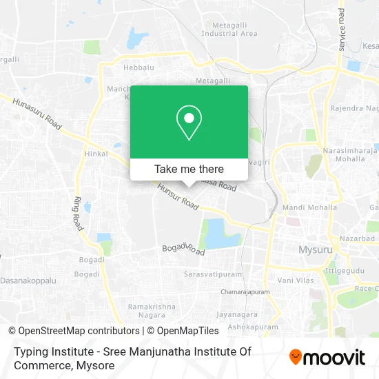 Typing Institute - Sree Manjunatha Institute Of Commerce map