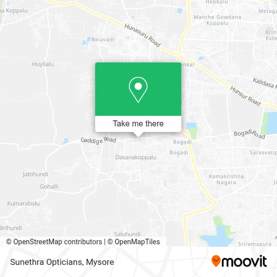 Sunethra Opticians map
