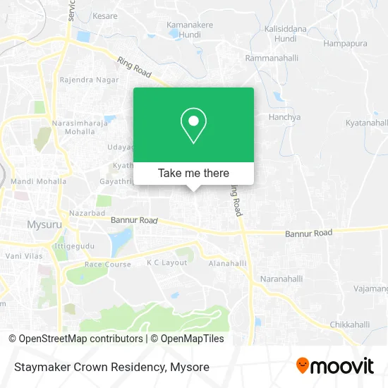 Staymaker Crown Residency map