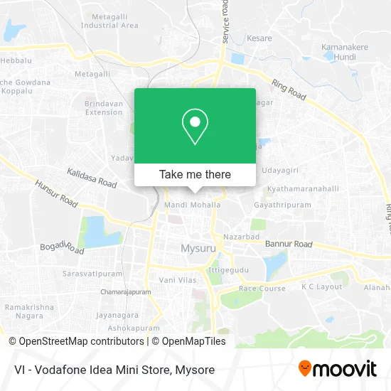 VI - Vodafone Idea Mini Store map