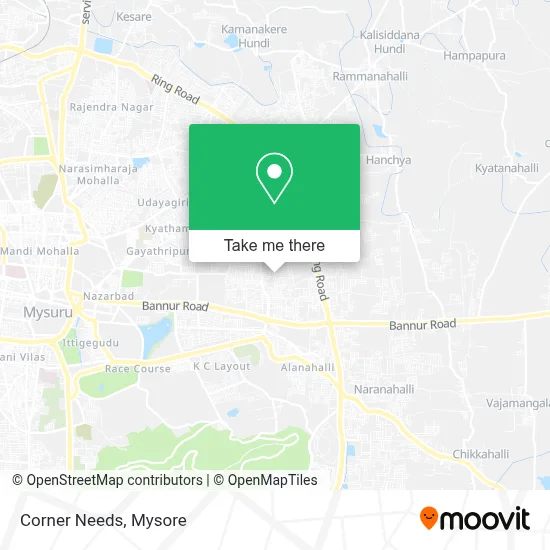 Corner Needs map