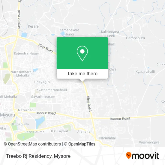 Treebo Rj Residency map