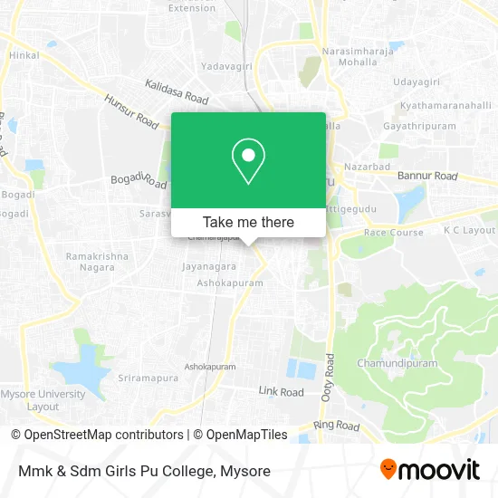 Mmk & Sdm Girls Pu College map