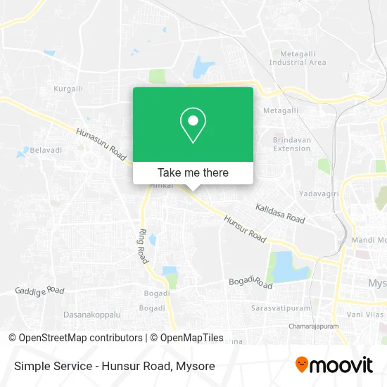 Simple Service - Hunsur Road map