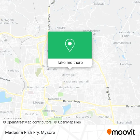 Madeena Fish Fry map