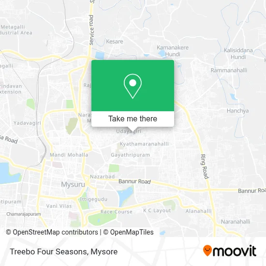 Treebo Four Seasons map