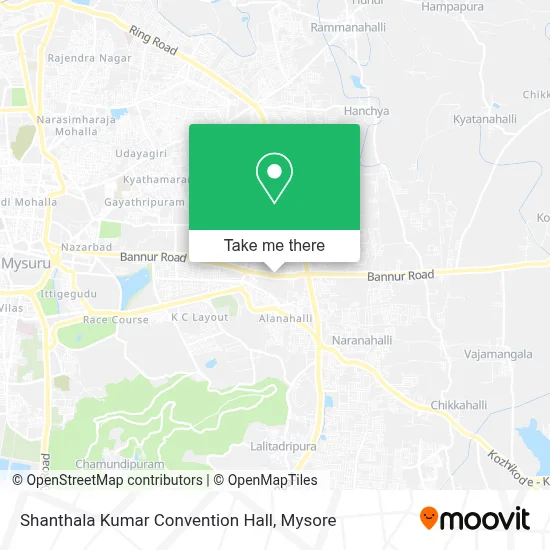 Shanthala Kumar Convention Hall map