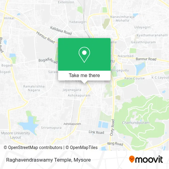 Raghavendraswamy Temple map