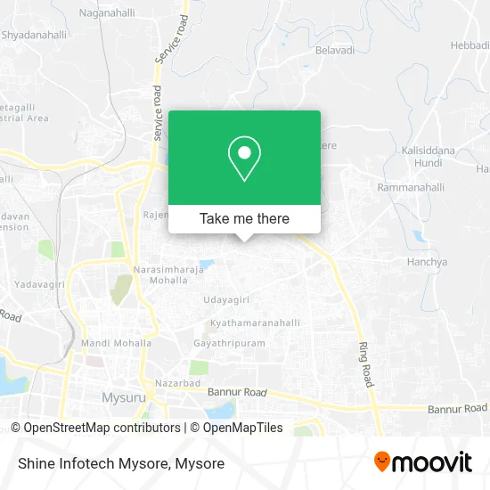 Shine Infotech Mysore map