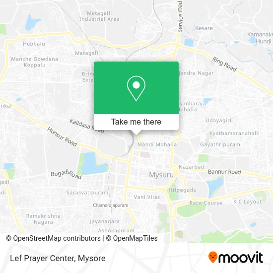 Lef Prayer Center map