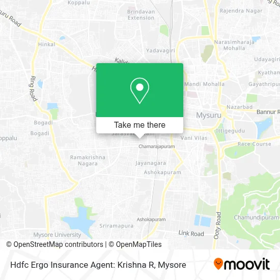 Hdfc Ergo Insurance Agent: Krishna R map