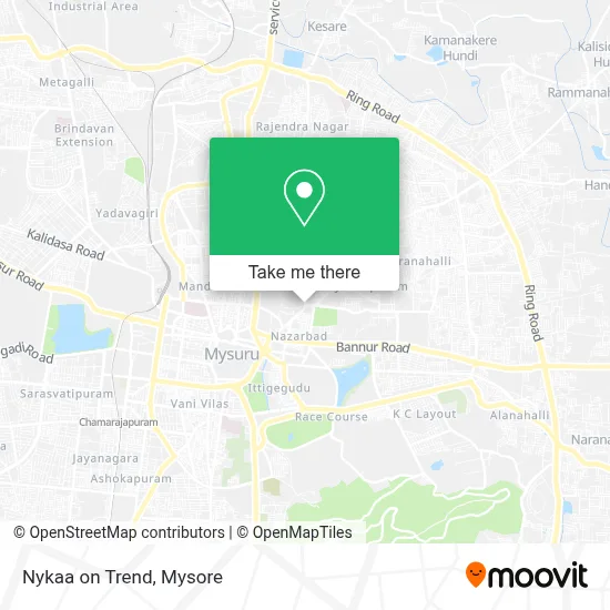 Nykaa on Trend map