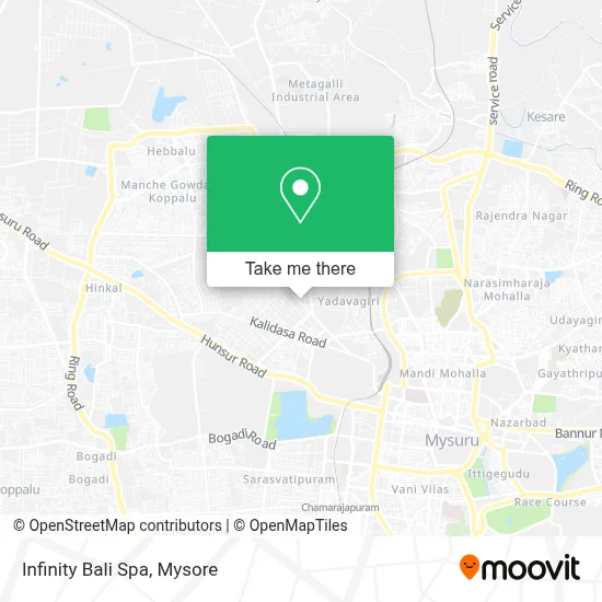 Infinity Bali Spa map