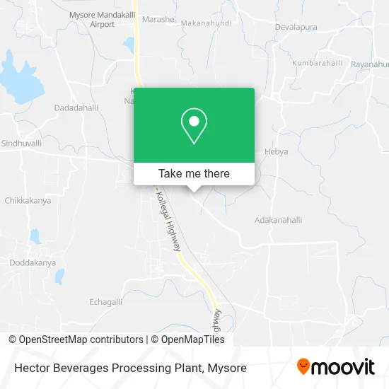 Hector Beverages Processing Plant map