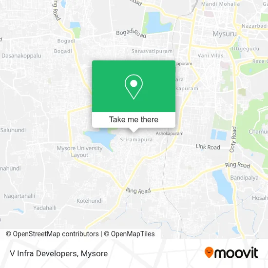 V Infra Developers map