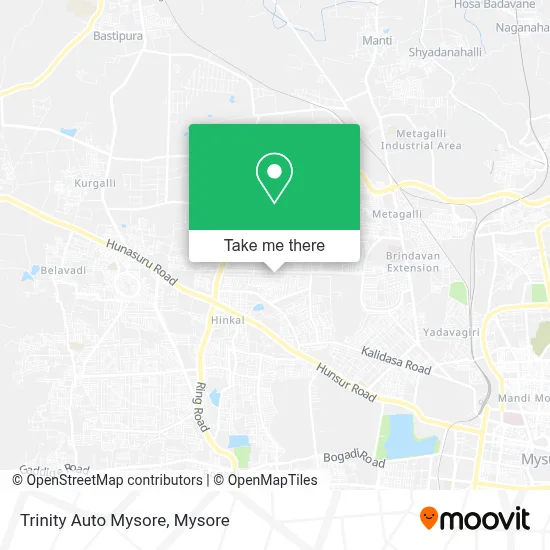 Trinity Auto Mysore map