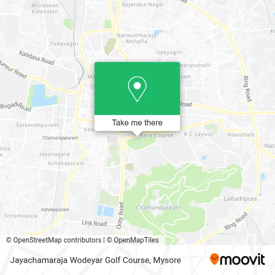 Jayachamaraja Wodeyar Golf Course map