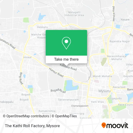 The Kathi Roll Factory map