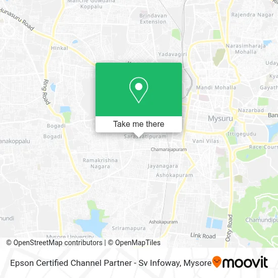 Epson Certified Channel Partner - Sv Infoway map