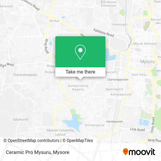 Ceramic Pro Mysuru map