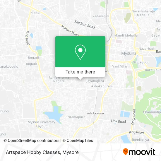 Artspace Hobby Classes map