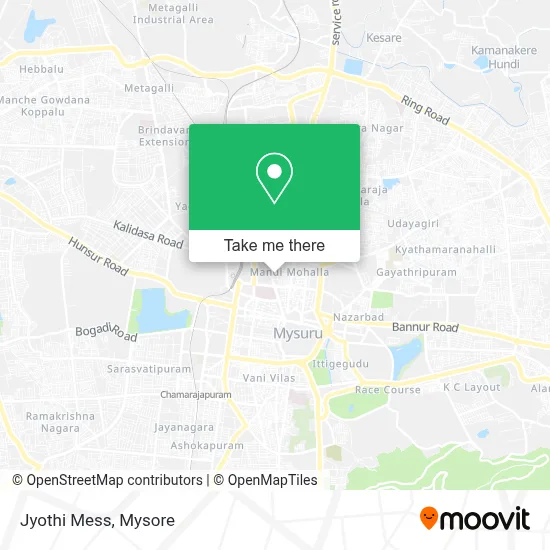Jyothi Mess map