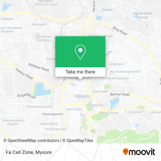 Fa Cell Zone map