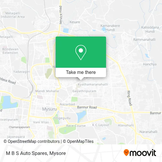 M B S Auto Spares map