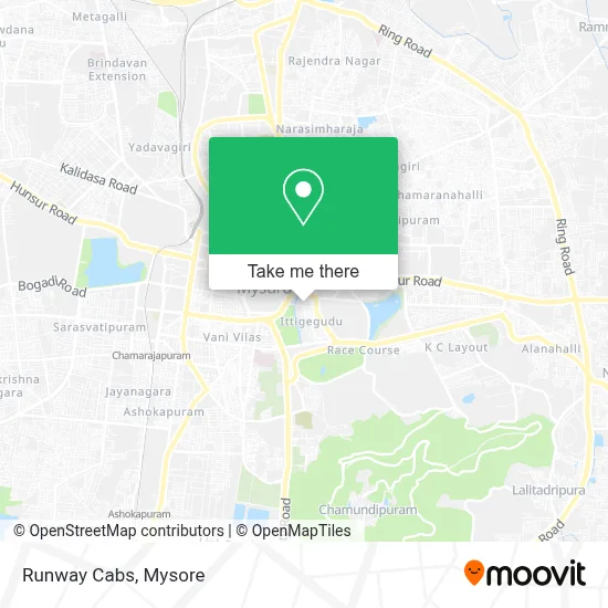 Runway Cabs map