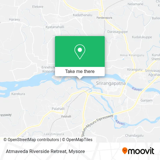 Atmaveda Riverside Retreat map