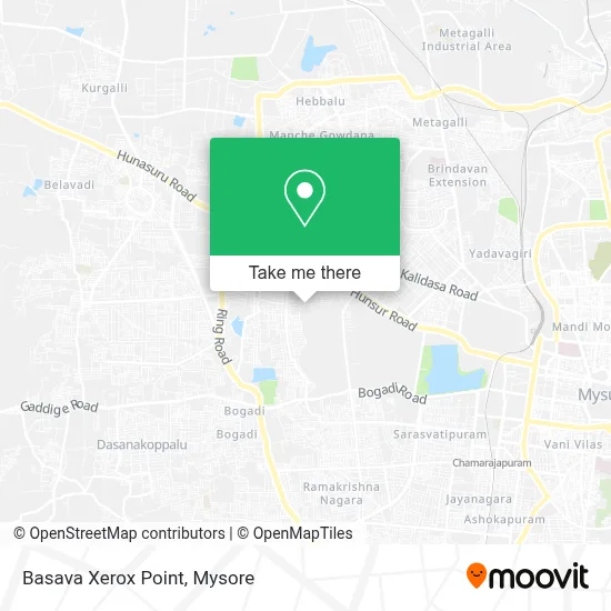 Basava Xerox Point map