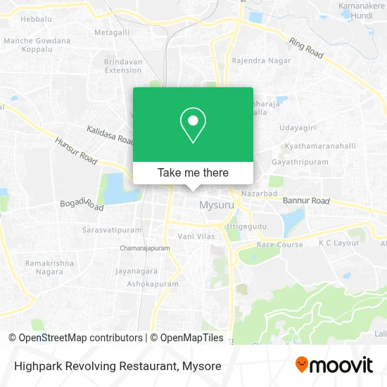 Highpark Revolving Restaurant map