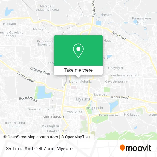 Sa Time And Cell Zone map