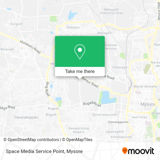 Space Media Service Point map