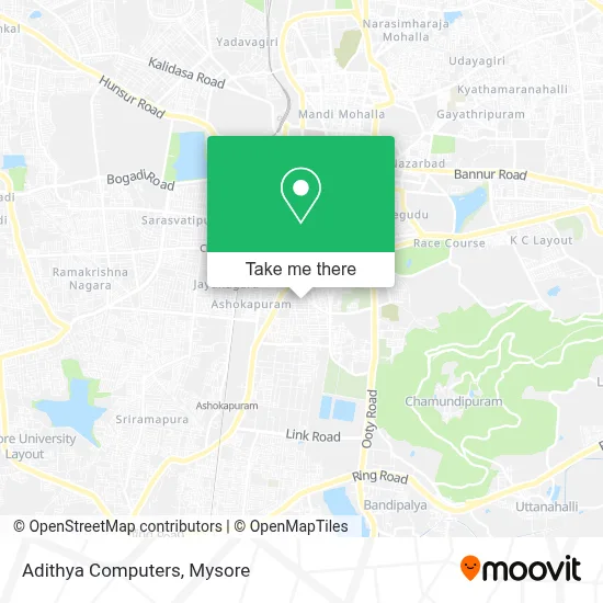 Adithya Computers map
