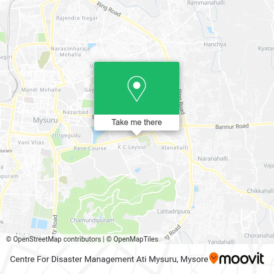 Centre For Disaster Management Ati Mysuru map
