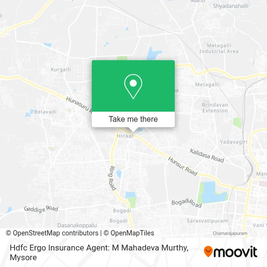 Hdfc Ergo Insurance Agent: M Mahadeva Murthy map