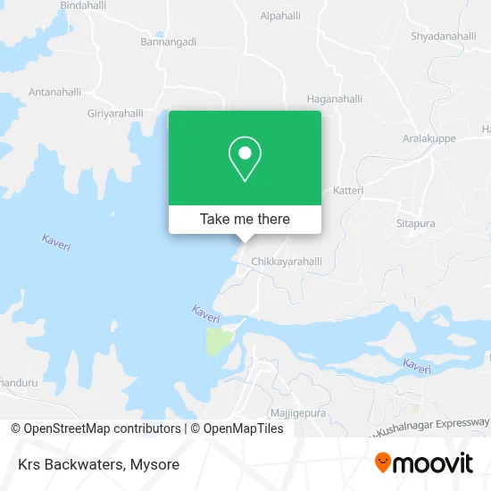 Krs Backwaters map