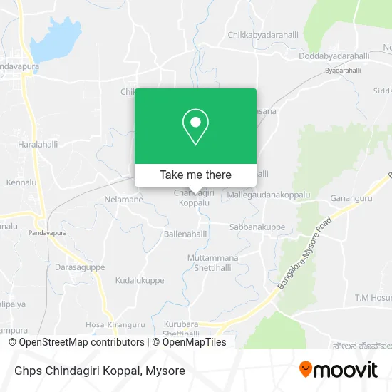 Ghps Chindagiri Koppal map