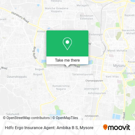 Hdfc Ergo Insurance Agent: Ambika B S map