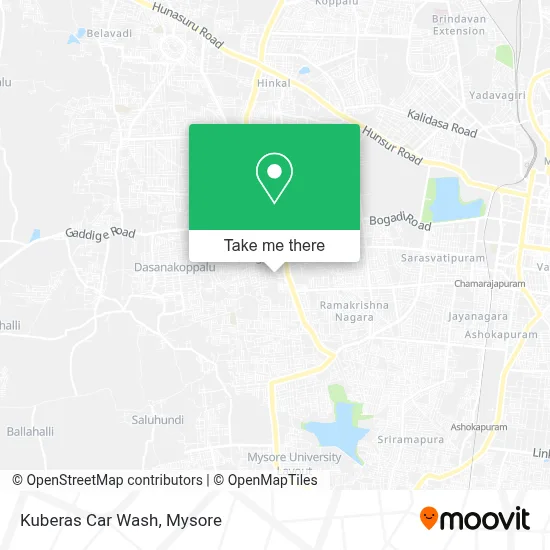 Kuberas Car Wash map