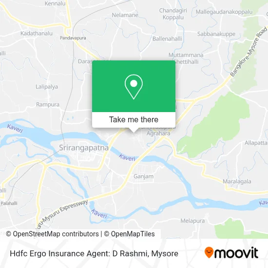 Hdfc Ergo Insurance Agent: D Rashmi map
