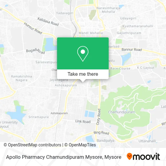 Apollo Pharmacy Chamundipuram Mysore map
