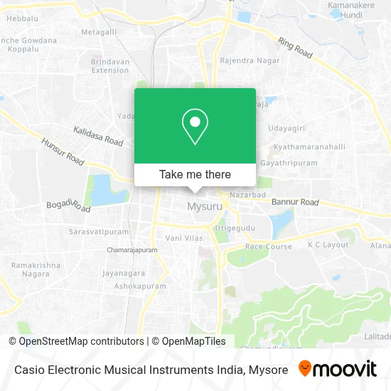 Casio Electronic Musical Instruments India map