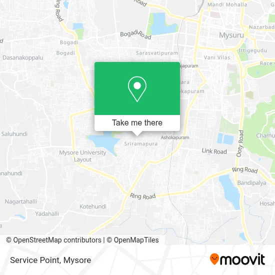 Service Point map