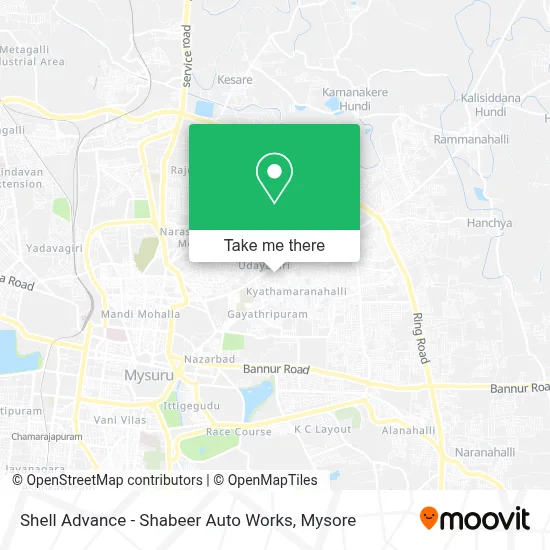 Shell Advance - Shabeer Auto Works map