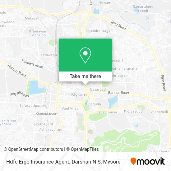 Hdfc Ergo Insurance Agent: Darshan N S map