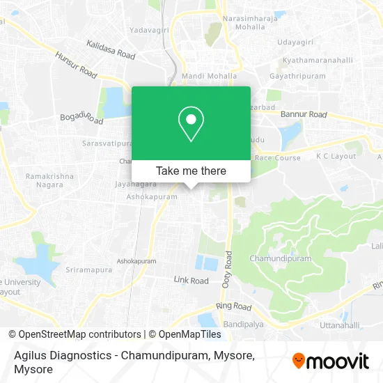 Agilus Diagnostics - Chamundipuram, Mysore map