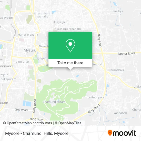 Mysore - Chamundi Hills map